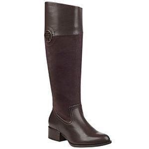 Tommy Hilfiger Brown Tall Riding Boots 6 New
